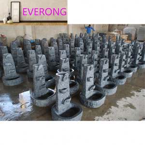 Sculpture à la main <span class=keywords><strong>fontaine</strong></span> <span class=keywords><strong>de</strong></span> tête <span class=keywords><strong>de</strong></span> <span class=keywords><strong>bouddha</strong></span> en granit noir naturel pour cour <span class=keywords><strong>de</strong></span> jardin - Product Image 3