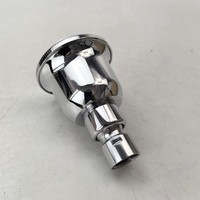 Pommeau de douche suspendu robuste en alliage de zinc de 2,5 pouces, haute pression, anti-éclatement, en métal massif chromé, design moderne pour salle de bain