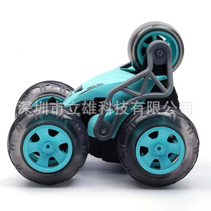 Coche de control remoto con luces, giratorio 360 grados, color rosa, juguete RC para niños, uso en interiores y exteriores - Product Image 2
