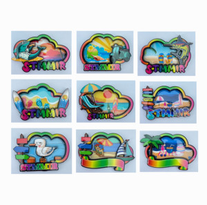 ของที่ระลึกเมืองขายส่ง แม่เหล็กติดตู้เย็นเรซิ่น 3 มิติ แบบกำหนดเอง สำหรับของขวัญสถานที่ท่องเที่ยว - Product Image 5