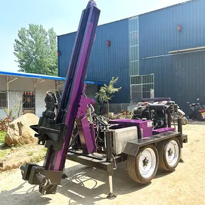 Factory Wholesale 300m Wheel Mounted Water Well Borehole Drilling Rig Drilling Rig For Water Well