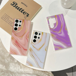 Coque de téléphone en marbre dégradé de paillettes pour Sam sung S24 S23 Ultra S22 Plus S21 S20 FE A54 A34 A14 A53 A52 <span class=keywords><strong>A33</strong></span> A23 A13 A12 <span class=keywords><strong>A51</strong></span> - Product Image 2