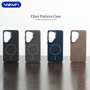 Étui de téléphone en cuir à motif fibreux VAWI L126 Dragon Armor Series <span class=keywords><strong>pour</strong></span> Samsung S22 S23 S24 S25 S26 Ultra Housse de téléphone portable <span class=keywords><strong>pour</strong></span> iPhone - Product Image 2