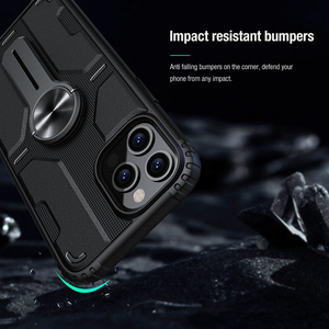 Nillkin-Funda de teléfono móvil a prueba de golpes, accesorios de metal extraíbles para <span class=keywords><strong>iPhone</strong></span>, TPU + PC - Product Image 4