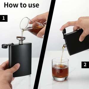 Rò rỉ bằng chứng khắc <span class=keywords><strong>Flask</strong></span> <span class=keywords><strong>Whisky</strong></span> <span class=keywords><strong>Flask</strong></span> thép không gỉ Pocket Hip <span class=keywords><strong>Flask</strong></span> cho rượu - Product Image 4