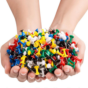 Punaises colorées 23 mm en plastique et acier en forme de H pour tableau de bureau, présentoir photo, emballage en boîte - Product Image 4