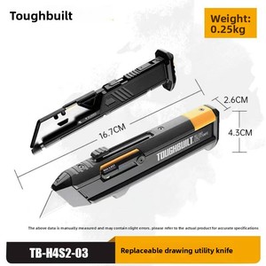 <span class=keywords><strong>Couteau</strong></span> utilitaire et grattoir TOUGHBUILT TB-H4S2-03-R avec cartouche rechargeable et 2 magazines - Product Image 2