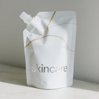 Emballage en plastique écologique anti-fuite 100 ml 250 ml pour aliments pour bébés, jus, recharge de yaourt à la noix de coco, boisson, sachet à bec verseur