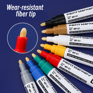 Stylo de retouche de peinture pour voiture 12 couleurs, séchage rapide, imperméable, marqueur de peinture pour réparation de rayures et pneus - Product Image 5