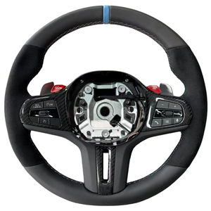 Volante de Cuero Personalizado para <span class=keywords><strong>BMW</strong></span> G38 G20 G28 G29 G30 G32 G15 G01 G02 G05 G06 G07 G11, Volante de Ante - Product Image 1