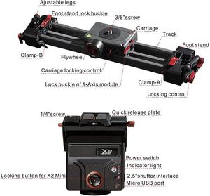 Deslizador de cámara de 33 pulgadas, rastreador deslizante de fotografía motorizado, Motor silencioso, videocámara, seguimiento de grabación de vídeo <span class=keywords><strong>Follo</strong></span> - Product Image 2