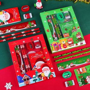 Regalo de Navidad, Juego de Papelería de Madera de Seis Piezas, Lápices para Estudiantes, Niños, Útiles Escolares, Regalo Navideño, Juego de Papelería Infantil - Product Image 5