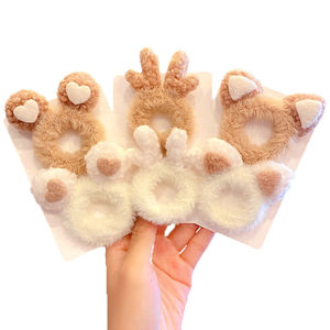 حبل مرن لشعر الأطفال بآذان القطة من MIO إكسسوارات شعر دافئة للشتاء للنساء والفتيات بشعر كرتوني - Product Image 1