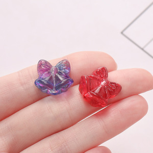 Translucent Glass Flower Beads Small Size Pearlescent Treatment For DIY Jewelry Making Accessories - Product Image 3