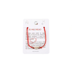 Cavigliera con cordino rosso in acciaio inossidabile, regalo protettivo - Product Image 3
