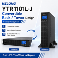 KELONG Onduleur monophasé en ligne pour salle informatique, alimentation de secours, régulation de tension, sortie 1000VA/900W YTR1101L-J