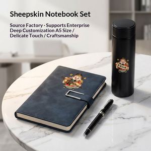 Faux Leather Custom-Made <b>A5</b> Thick Business Notebook Gift Box Set with Full <b>Notepad</b> UV Printing & Hot Stamping - Product Image 2