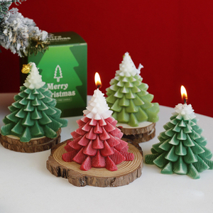 Relaxlines Handmade Eco-Friendly Aromatherapy Scented <b>Candles</b>-Votive & Home Decoration Christmas Tree Soy Wax Novelty <b>Candles</b> - Product Image 2