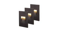 Lampe LED verticale 3.5W 12/24/120V 3CCT interchangeable pour l'intérieur et l'extérieur, plaques de façade modulaires, escalier encastré pour la maison