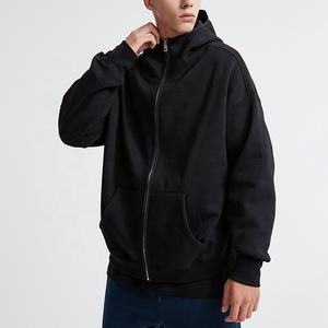 Sudadera con Capucha Premium 100% Algodón, 500gsm, Gruesa, con Cierre, para Hombre, Estilo Urbano, Logotipo Personalizado, Diseño con Estampado Puff - Product Image 2