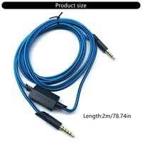 Kabel pengganti nilon Braide daya tahan untuk Astro A10 A30 A40 A50 kabel Headphone, untuk pita gamer profesional