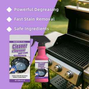 Nettoyant pour <span class=keywords><strong>barbecue</strong></span>, dégraissant puissant, dissout les dépôts de carbone, nettoie rapidement la saleté tenace, spray de nettoyage rapide - Product Image 4