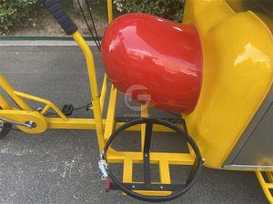 Chariot de hot-dogs mobile pour petites entreprises, idéal pour l'été, nourriture rapide, en-cas - Product Image 4