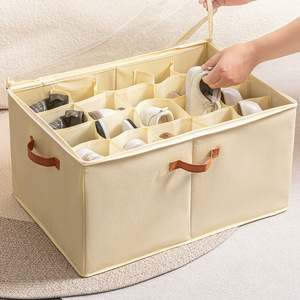 Non-Woven Fabric <b>Space</b>-<b>Saving</b> Dustproof <b>Shoe</b> Cabinet Boots <b>Shoe</b> <b>Storage</b> Bag Transparent Foldable <b>Shoe</b> Bag - Product Image 3