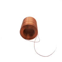 Bobina Solenoide Cilíndrica Personalizada con Núcleo de Aire, Inductor de Alambre de Cobre Esmaltado con Cables para Electromagneto, Altavoz, Bobina de Voz, Sensor
