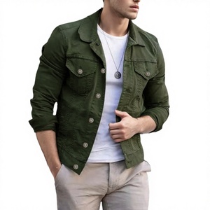 D0802me24 New Innovations Turn Collar Single Breasted <b>Button</b>-Up Men's Casual Winter Suit Jackets Plain Dyed Eco-Friendly - Product Image 3
