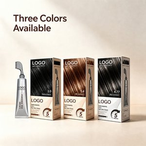 Coloration capillaire <span class=keywords><strong>temporaire</strong></span> à base de plantes Maca sans ammoniaque pour une application facile à domicile sans les mains, crème auto-appliquable couvrant les cheveux gris - Product Image 5