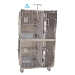 OSCAT EUR PET personalizzato a basso prezzo negozio di animali ospedale mobile per infusione di animali domestici veterinario gabbia per gatti gabbia