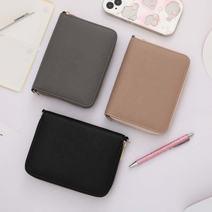 Hongbo Best Seller 24-Color A7 Pebble cuero Zippy presupuesto carpeta cartera personalizada Navidad/Oficina pulseras/pulsera Chic bolsa - Product Image 1