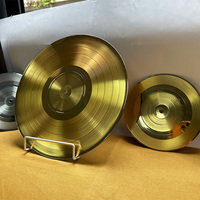 Disques vinyles argentés personnalisés 7 10 12 pouces pour la réplication et l'impression de disques