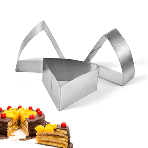 Wholesale 6-Piece Dessert Ring Triangle Cookie Cutter Stainless Steel <b>Cake</b> Mousse <b>Mold</b> for Salads Pastries Baking - Product Image 2