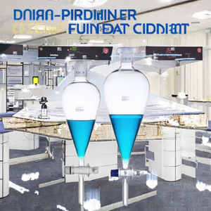 กรวยแยกสารแก้วบอโรซิลิเกต 250 มล. 500 มล. พร้อมจุกปิด PTFE สำหรับใช้ในห้องปฏิบัติการ - Product Image 3