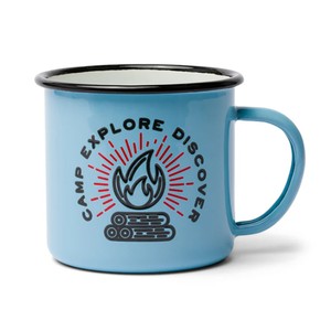 OEM Outdoor Camping Custom Printed Colored Pantone Color Enamel <strong>Tin</strong> Coffee Cup Enamelware <strong>Mug</strong> - Product Image 2