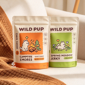 Sachets personnalisés pour friandises pour animaux de compagnie avec logo et impression UV, sacs métallisés à fond plat pour aliments pour chats et chiens, 20g–250g, US EU JP - Product Image 4