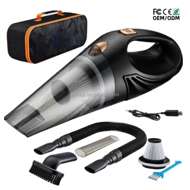 Cordless Handheld Car Vacuum Cleaner 6000Pa High Suction Rechargeable with Portable Design and 2 Nozzles for Car and Home