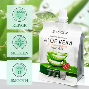 <span class=keywords><strong>Gel</strong></span> d'<span class=keywords><strong>aloe</strong></span> <span class=keywords><strong>vera</strong></span> hydratant anti-âge et anti-rides SADOER 300g, soin réparateur pour peaux sensibles du visage. - Product Image 1