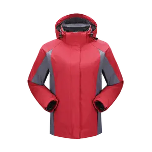 Lakeland - Casaco de inverno curto vermelho três em um para mulheres, com 200g, com tanque interno de cereja, casaco frio para uso ao ar livre, novo em 2023, para segurança