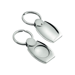 Portachiavi alla Moda in Lega D=24mm, Portachiavi in Metallo Cavo in Acciaio Inossidabile per Chiavi - Product Image 1