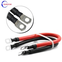 Cosses de batterie et câbles en cuivre étamé GP 25mm 35mm 16/6 AWG pour automobile, moto, électronique de puissance, faisceau de câbles 300mm