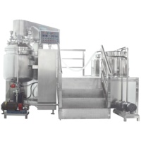 Homogeneizador de Alto Cizallamiento con Vacío y Elevación Hidráulica de Acero Inoxidable para Producción de Cremas, Champús y Jabones Corporales