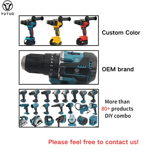 Yutuo tùy chỉnh chuyên nghiệp không dây không chổi than pin lithium bộ công cụ điện OEM dịch vụ tự làm công cụ điện Combo Kit cho hộ gia đình - Product Image 5