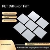 Nouveau film de diffusion optique en PET acrylique double face pour module de rétroéclairage d'écran LCD LED, lavable, haute uniformité, haute réflectivité