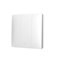 Interruptor de Control Remoto Inalámbrico RF433 Autoalimentado, Sin Necesidad de Cableado, Interruptor de Luz de Pared Inteligente de 220V con Adhesivo para Iluminación del Hogar