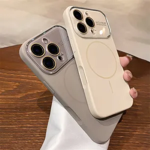 NUEVA Funda Líquida Avanzada para iPhone 17 16 14 15 Pro Max, Carga Magnética, Lente de Vidrio Protectora, Cubierta de Silicona, Set para Parejas - Product Image 2