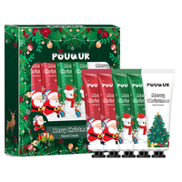 Ensemble de crèmes pour les mains POUQUR entièrement en anglais, nourrissantes, hydratantes, anti-sécheresse, cinq pièces pour l'automne et l'hiver, vente en gros, cadeau de Noël