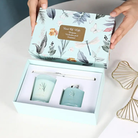Marque distributeur d'usine Mini 50ml 50g Multi Scents Reed Diffuseur et ensemble de bougies Coffret cadeau